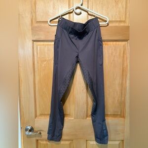 Ovation Gray Leggings with Patterned Panels